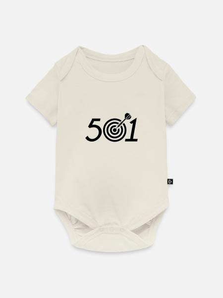 501 - Baby Premium Kurzarmbody - Naturweiß