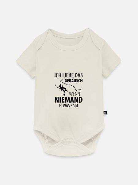 Eisklettern Eiskletterer Eispickel - Baby Premium Kurzarmbody - Naturweiß