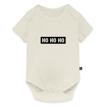 HOHOHO - Baby Premium Kurzarmbody - Naturweiß - Vorne
