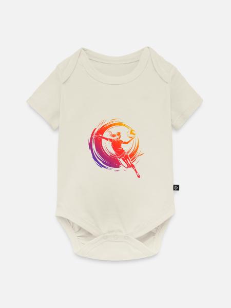 Volleyball Spielerin Bunt - Baby Premium Kurzarmbody - Naturweiß