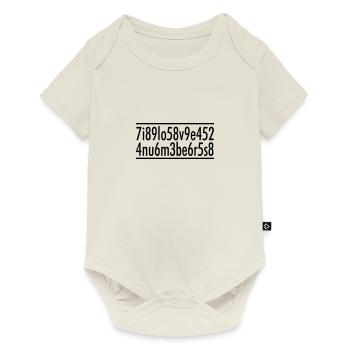I love numbers - Body à manches courtes Premium Bébé - blanc cassé - Devant