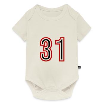 31 Number Years Jersey - Baby Premium short-sleeve bodysuit - off white - Front