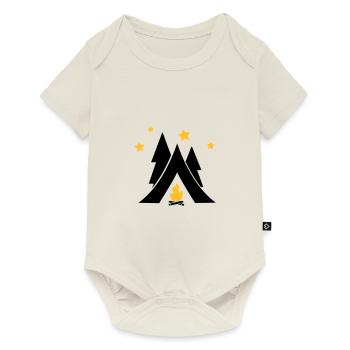 Zelt - Baby Premium Kurzarmbody - Naturweiß - Vorne