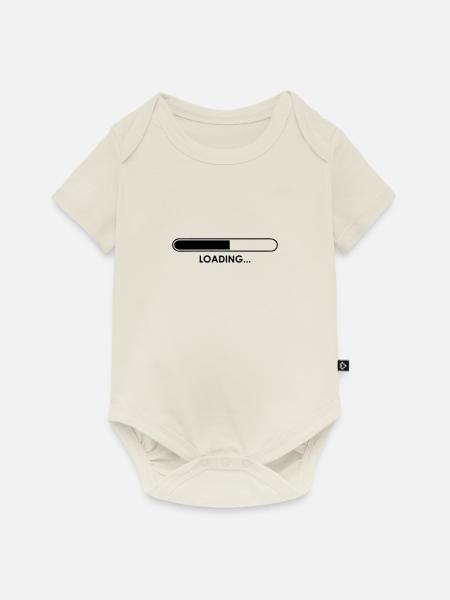 Universelles Loading Symbol - 1C - Baby Premium Kurzarmbody - Naturweiß
