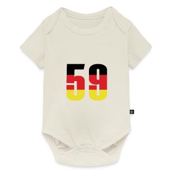 Maillot 59 Numéro Allemagne - Body à manches courtes Premium Bébé - blanc cassé - Devant