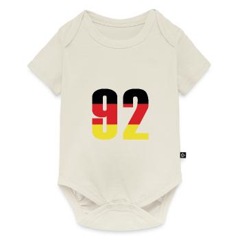 92 Number Germany Jersey - Baby Premium short-sleeve bodysuit - off white - Front