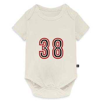 Maillot 38 Années - Body à manches courtes Premium Bébé - blanc cassé - Devant