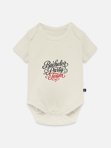 Bachelor Party Team - Baby Premium Kurzarmbody - Naturweiß