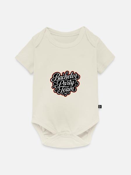 Bachelor Party Team - Baby Premium Kurzarmbody - Naturweiß