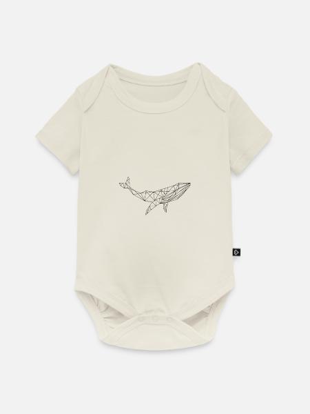 Wal - Baby Premium Kurzarmbody - Naturweiß