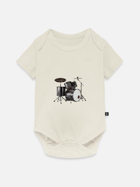 Drums - Baby Premium Kurzarmbody - Naturweiß