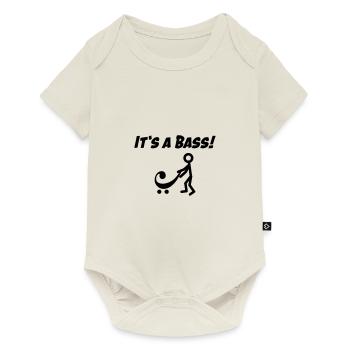 C'est une basse! Une nouvelle basse! - Body à manches courtes Premium Bébé - blanc cassé - Devant
