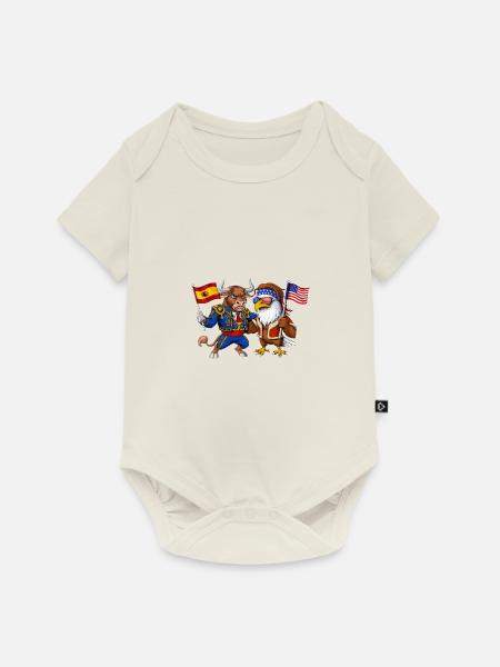 Spanisch-amerikanisches Erbe - Baby Premium Kurzarmbody - Naturweiß