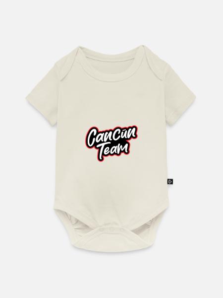 Cancun Team - Baby Premium Kurzarmbody - Naturweiß