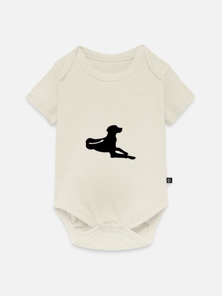 Rhodesian Ridgeback - liegend - Baby Premium Kurzarmbody - Naturweiß