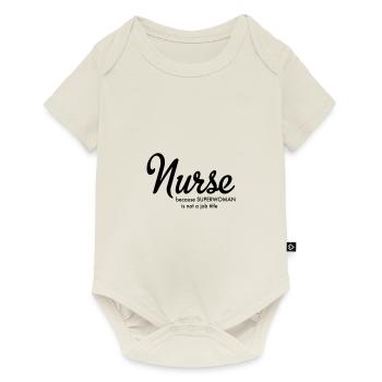 nurse - Baby Premium Kurzarmbody - Naturweiß - Vorne
