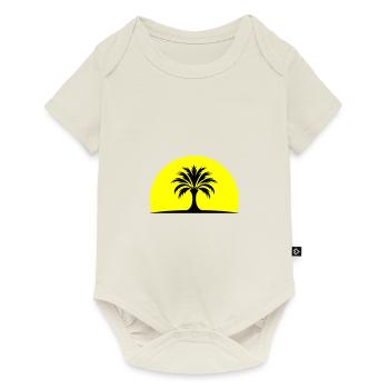 Île Sun Palm - Body à manches courtes Premium Bébé - blanc cassé - Devant