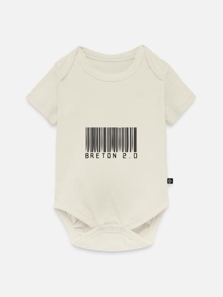 Breton 20 - Baby Premium Kurzarmbody - Naturweiß