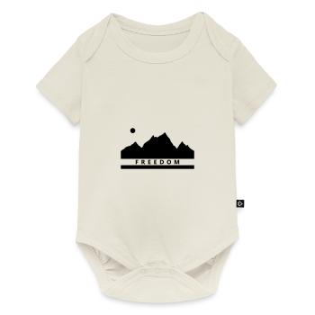 Liberté en montagne - Body à manches courtes Premium Bébé - blanc cassé - Devant