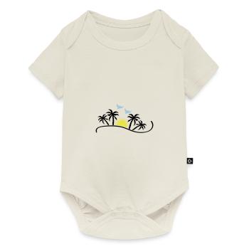 sunset birds - Baby Premium Kurzarmbody - Naturweiß - Vorne