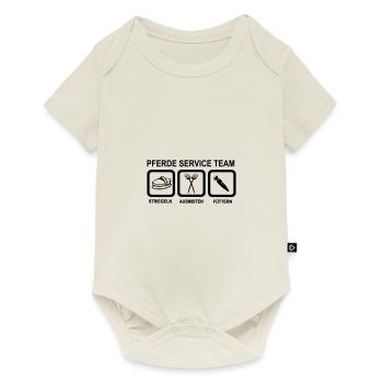 Pferd - Baby Premium Kurzarmbody - Naturweiß - Vorne