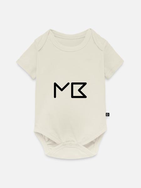 MB 2 Logo - Baby Premium Kurzarmbody - Naturweiß