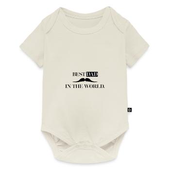 Meilleur papa du monde - Body à manches courtes Premium Bébé - blanc cassé - Devant