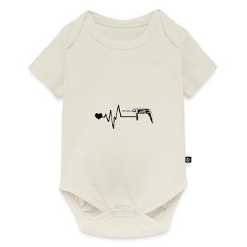 Drill Pulse Love - Baby Premium short-sleeve bodysuit - off white - Front