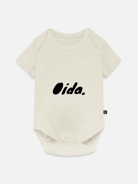 Oida - Baby Premium Kurzarmbody - Naturweiß