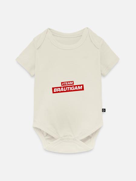Team Bräutigam Hochzeitsfeier Hochzeit - Baby Premium Kurzarmbody - Naturweiß