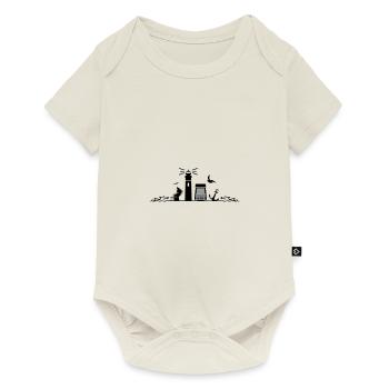 LIGHTHOUSE Beach chair sea coast - Baby Premium short-sleeve bodysuit - off white - Front