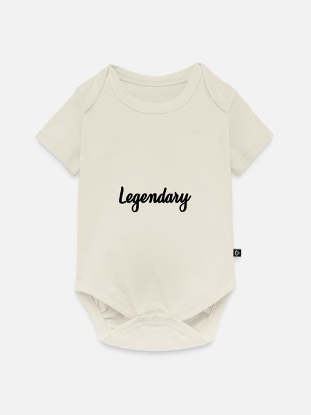 legendary - Baby Premium Kurzarmbody - Naturweiß