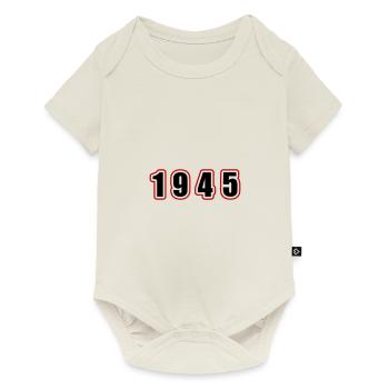 1945 Année Anniversaire - Body à manches courtes Premium Bébé - blanc cassé - Devant