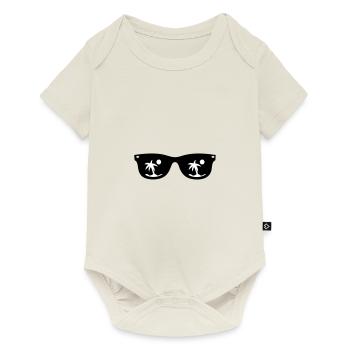 Sommer - Baby Premium Kurzarmbody - Naturweiß - Vorne