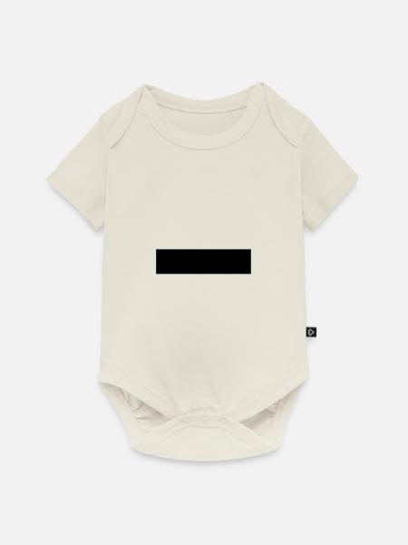Straight Line - Baby Premium Kurzarmbody - Naturweiß