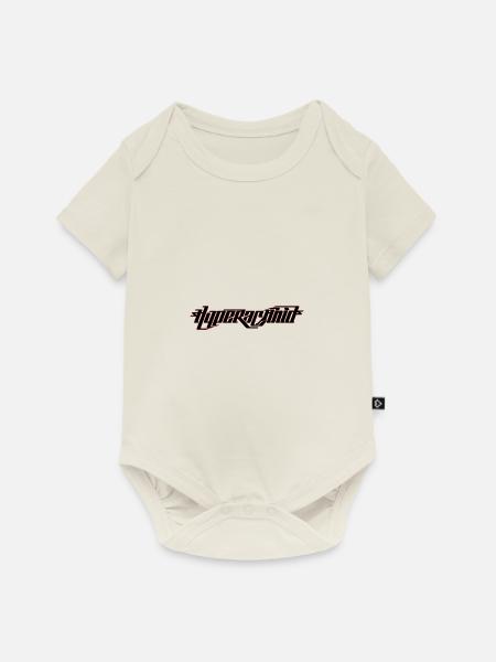 Hyperachnid Typografie - Baby Premium Kurzarmbody - Naturweiß