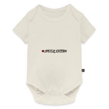 Special Edition Herz - Baby Premium Kurzarmbody - Naturweiß - Vorne