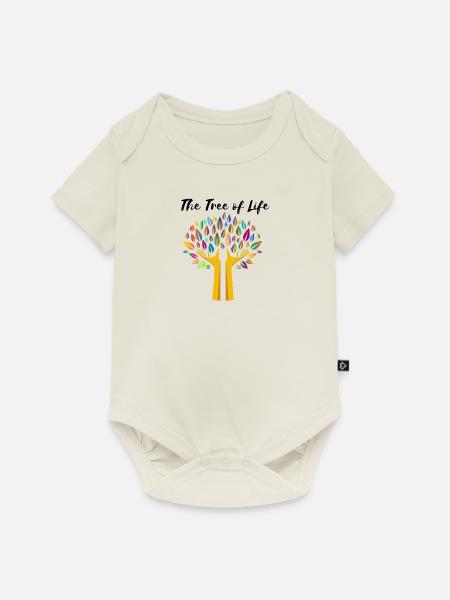 Der Baum des Lebens - Baby Premium Kurzarmbody - Naturweiß