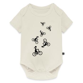Cycling Bike Icon - Baby Premium short-sleeve bodysuit - off white - Front