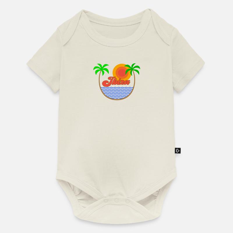 Ibiza - Body à manches courtes Premium Bébé - blanc cassé