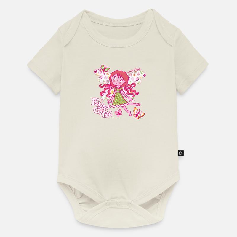 Fée Fille - Body à manches courtes Premium Bébé - blanc cassé