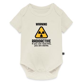Attention: Radioactivity - Baby Premium short-sleeve bodysuit - off white - Front