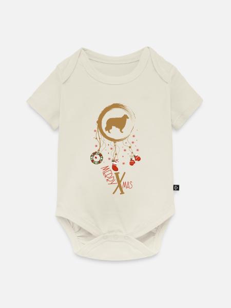 Barsoi Weihnachten Weihnachtstraumfänger - Baby Premium Kurzarmbody - Naturweiß