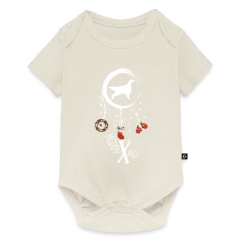 Irish Setter Weihnachten Weihnachtstraumfänger - Baby Premium Kurzarmbody - Naturweiß - Vorne