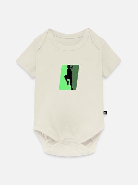 Aerobics Acrobatics Übung - Baby Premium Kurzarmbody - Naturweiß