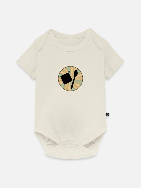Backwaren Kuchen - Baby Premium Kurzarmbody - Naturweiß
