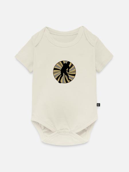 Discgolf Sportart - Baby Premium Kurzarmbody - Naturweiß