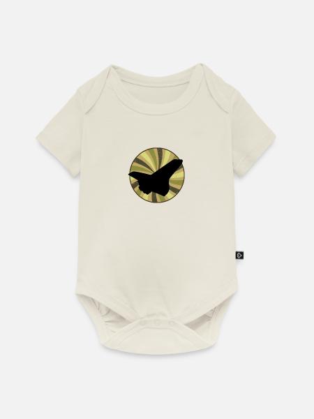 Fliegen Flugzeug - Baby Premium Kurzarmbody - Naturweiß