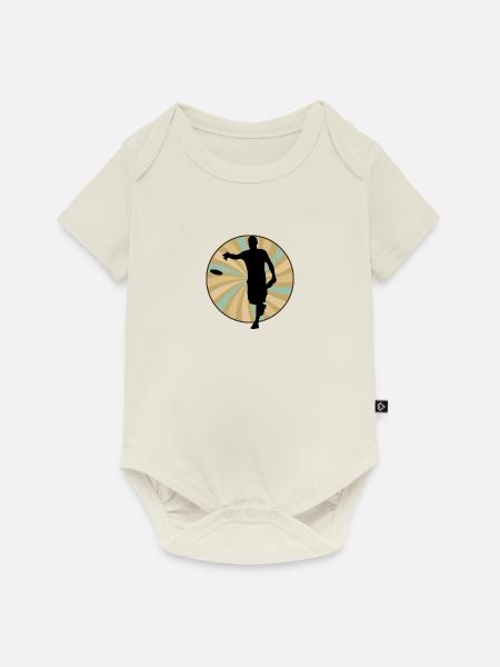 Sportart Disc - Baby Premium Kurzarmbody - Naturweiß