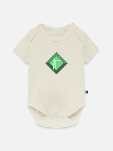 Bogen Armbrust Bogen - Baby Premium Kurzarmbody - Naturweiß